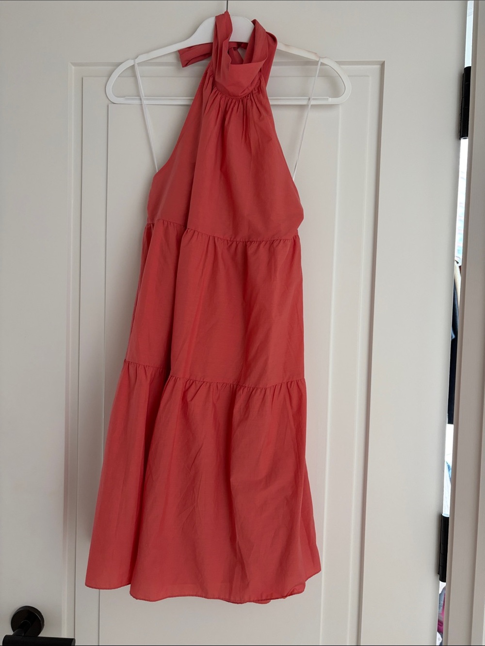 *NWT* Theory Coral Tiered Halter Dress